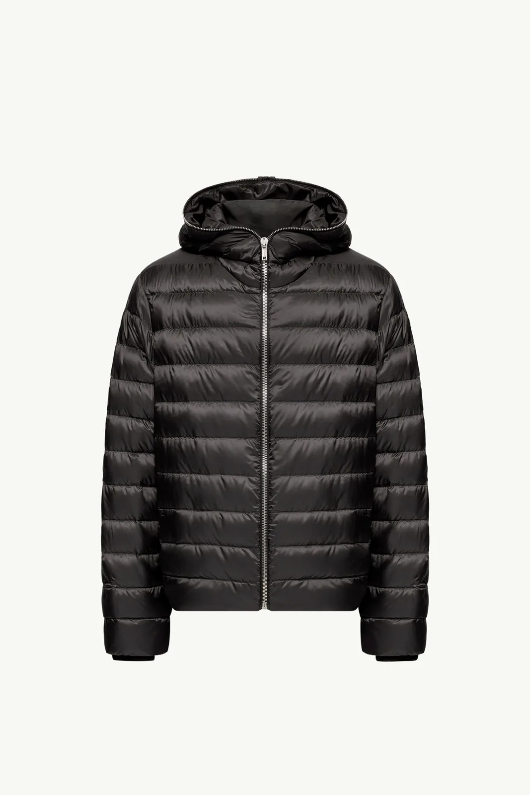 Moncler + Rick Owens Ziplock 후드 쇼트 다운 재킷